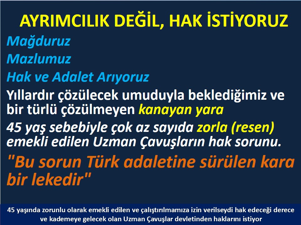 <a href="/alitilkici38/">Ali Tilkici 🇹🇷</a> <a href="/TEMUD_2024/">Türkiye Emekli Uzman Erbaşlar Derneği (TEMUD)</a> <a href="/ankarabbld/">Ankara Büyükşehir</a> <a href="/mansuryavas06/">Mansur Yavaş</a> <a href="/MuratSariaslann/">Dr. Murat Sarıaslan</a> #UzmanÇavuş
#BirDereceHak
<a href="/RTErdogan/">Recep Tayyip Erdoğan</a>
<a href="/tcsavunma/">T.C. Millî Savunma Bakanlığı</a>
<a href="/hulusiakarmedya/">Hulusi AKAR</a>
<a href="/Akparti/">AK Parti</a>
<a href="/nacibostanci/">M. Naci Bostancı</a>
<a href="/akbasogluemin/">Av. M.Emin AKBAŞOĞLU 🇹🇷</a>
<a href="/AliYerlikaya/">Ali Yerlikaya</a>
<a href="/UlviYonter/">Dr.İzzet Ulvi YÖNTER</a>
<a href="/dbdevletbahceli/">Devlet Bahçeli</a>
<a href="/mustafaelitas/">Mustafa Elitaş</a>
<a href="/UlviYonter/">Dr.İzzet Ulvi YÖNTER</a>
<a href="/erkanakcay45/">Erkan Akçay</a>
<a href="/dijital/">Dijital</a>
<a href="/alitilkici38/">Ali Tilkici 🇹🇷</a>