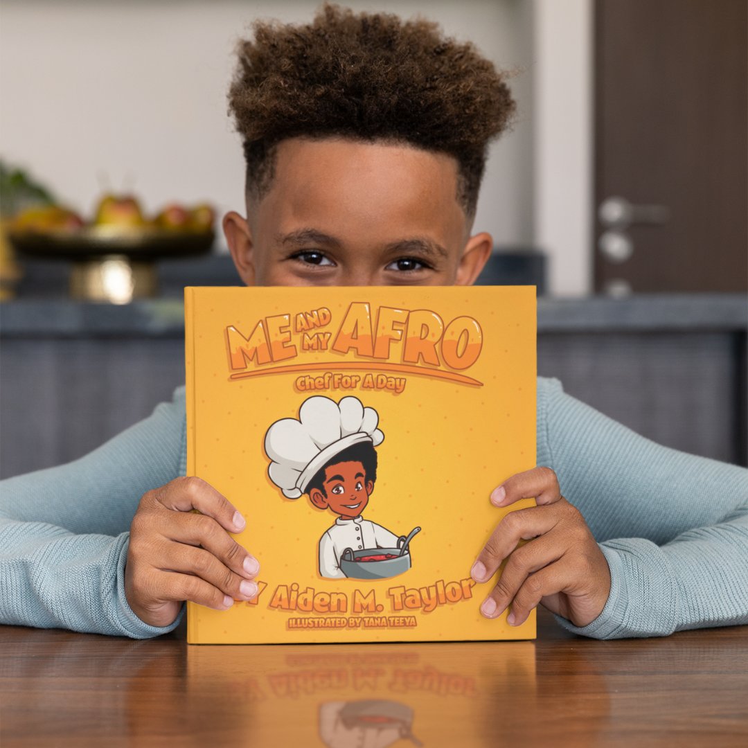lightswitchK12's tweet image. Step into the kitchen with Aiden and his grandmother as he becomes Chef for the day!🍕📖 Visit bit.ly/meandmyafroboo… to explore the full series and discover engaging #activitybooks that bring Aiden’s adventures to life! #childrensbooks #kidsbooks #illustratedbooks #picturebooks