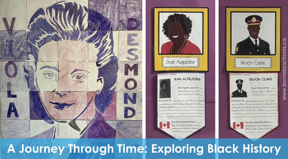 This #BlackHistoryMonth children &amp; youth across the District are exploring Black history and futures. 

Read about some of the ways #BurnabySchools students are learning about the proud heritage of the Black community, their joy, struggles &amp; achievements: ow.ly/h7Bw50UYZqq