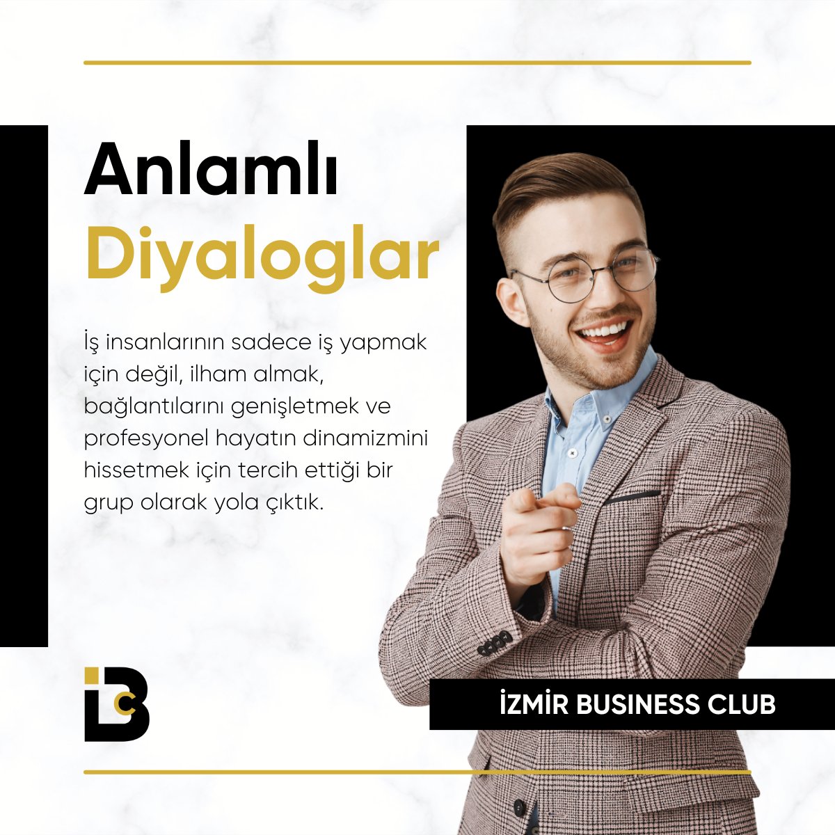Zaman, iş insanları için en değerli varlıktır. Hepimiz, somut sonuçlar getiren nitelikli diyaloglar kurmayı hedefliyoruz ve bu diyalogları, bizimle aynı vizyonu paylaşan kişilerle gerçekleştirmek istiyoruz. İlk 1000'e girmek için izmirbusinessclub.com
#izmir #izmirbusinessclub