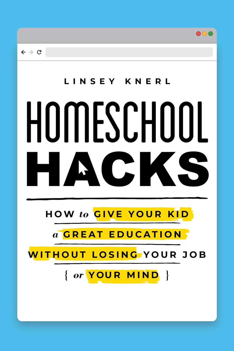 Yes, I did it: The 101-level homeschool book that won't judge you and doesn't care who you voted for in the last election. 

Get it for yourself or that friend who has been struggling &gt;&gt;&gt;&gt; amazon.com/Homeschool-Hac…