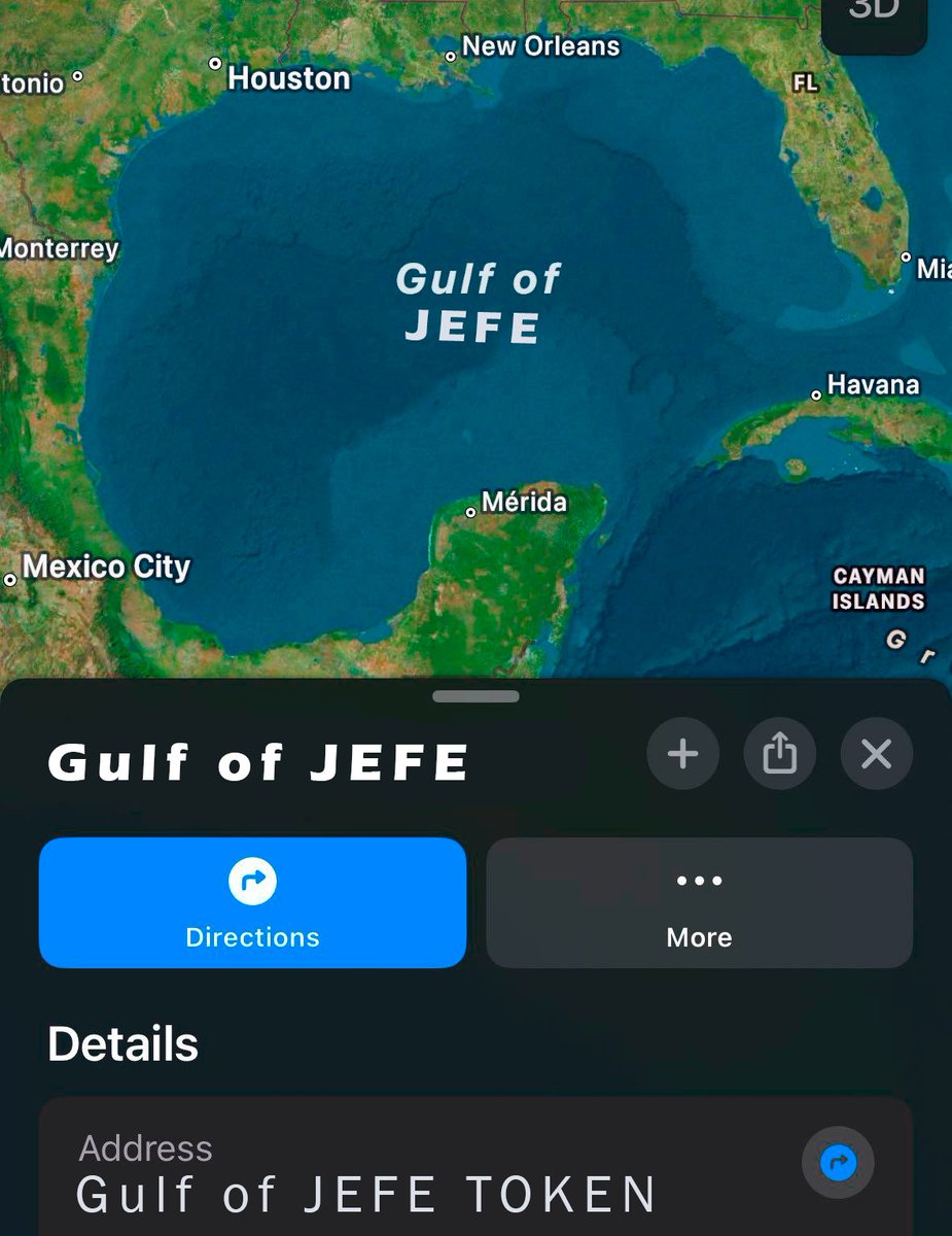 JefeTOKEN's tweet photo. $JEFE Executive order Sent! 🫡 GULF OF #JEFETOKEN