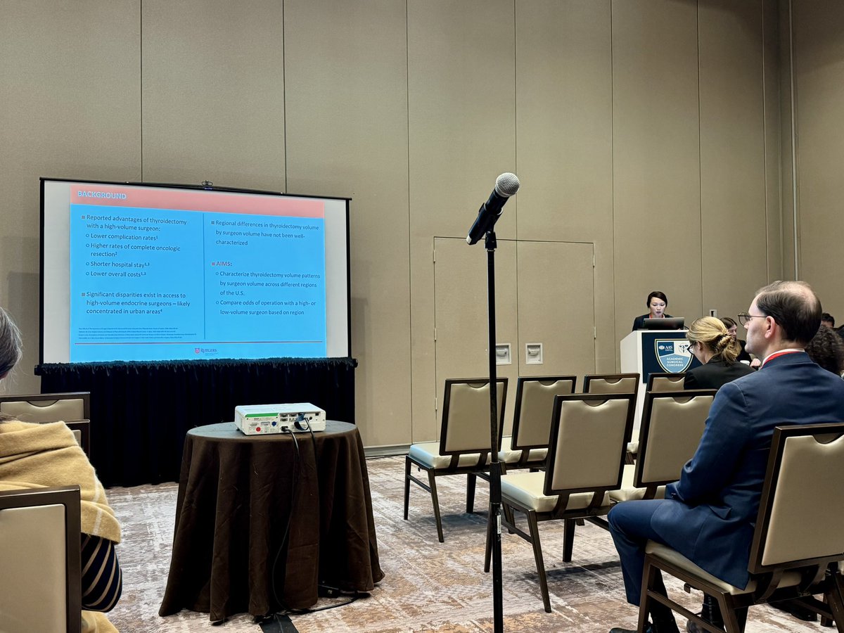 Ray Ramirez, Jr. MD, MS (@rayramirezmd) on Twitter photo An impactful study on βregional differences in thyroidectomy volume patternsβ by <a href="/rwjsurgery/">Rutgers RWJMS Surgery</a> resident Marin Kheng! Important work highlighting rural disparities in endocrine surgery!! #ASC2025 #RWJsurg #Rutgersresidentsrock An impactful study on βregional differences in thyroidectomy volume patternsβ by <a href="/rwjsurgery/">Rutgers RWJMS Surgery</a> resident Marin Kheng! Important work highlighting rural disparities in endocrine surgery!! #ASC2025 #RWJsurg #Rutgersresidentsrock