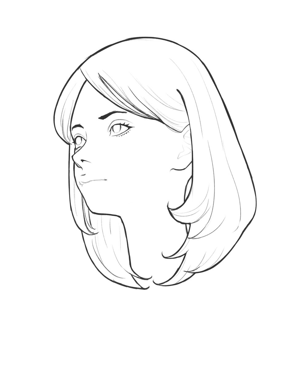 Blonde girl #shorthair #sketch #blonde #paintingtutorial