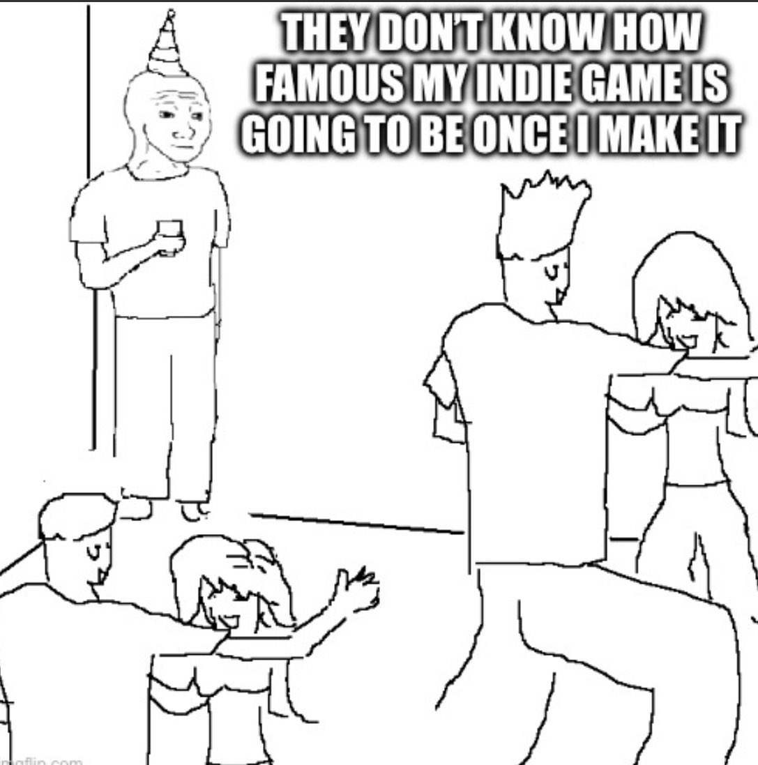 Anyone else daydreams of their success?

#gamedev #indiegame #indiedev #success #game #gamer #meme