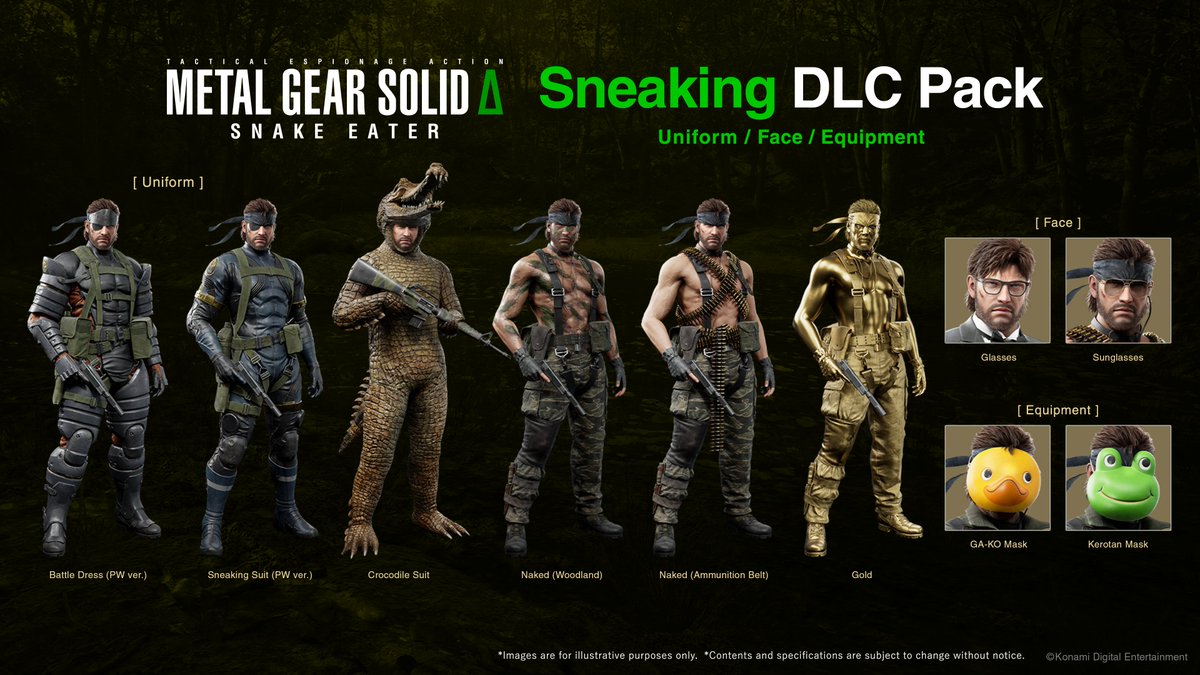 MGSMGN's tweet photo. BREAKING NEWS 🚨 Metal Gear Solid Δ: Snake Eater release editions updated on the official website! Pre-order bonuses and more! https://t.co/TcjQPzlpMI