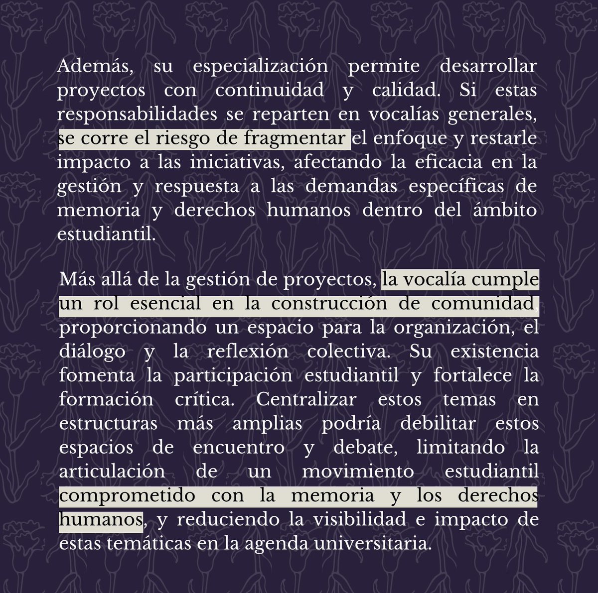 Colectivo Memoria y DD. HH. UC tweet media