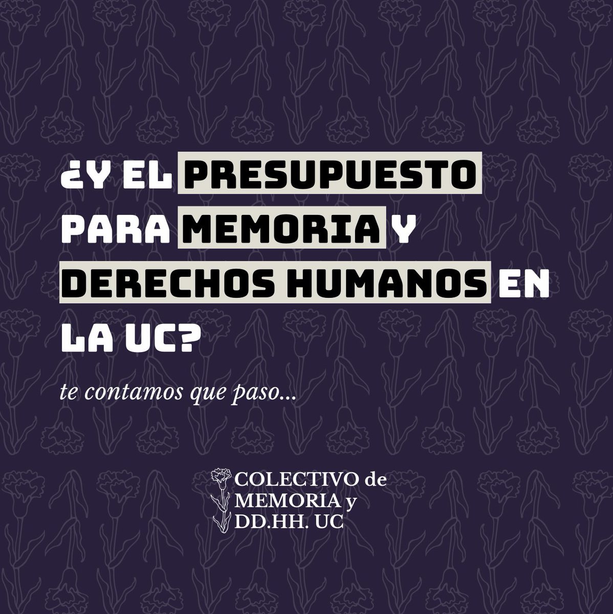Colectivo Memoria y DD. HH. UC tweet media