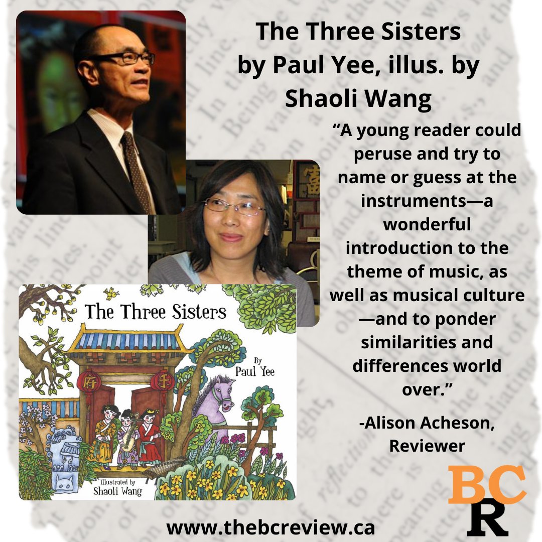 The British Columbia Review (formerly Ormsby) (@booksinbc) on Twitter photo #BookReview: The Three Sisters by Paul Yee, illus. by Shaoli Wang āA young reader could peruse and try to name or guess at the instrumentsāa wonderful introduction to the theme of music, as well as musical cultureā <a href="/tradewindbooks/">Tradewind Books</a>
thebcreview.ca/2025/02/08/244⦠#BookReview: The Three Sisters by Paul Yee, illus. by Shaoli Wang āA young reader could peruse and try to name or guess at the instrumentsāa wonderful introduction to the theme of music, as well as musical cultureā <a href="/tradewindbooks/">Tradewind Books</a>
thebcreview.ca/2025/02/08/244ā¦