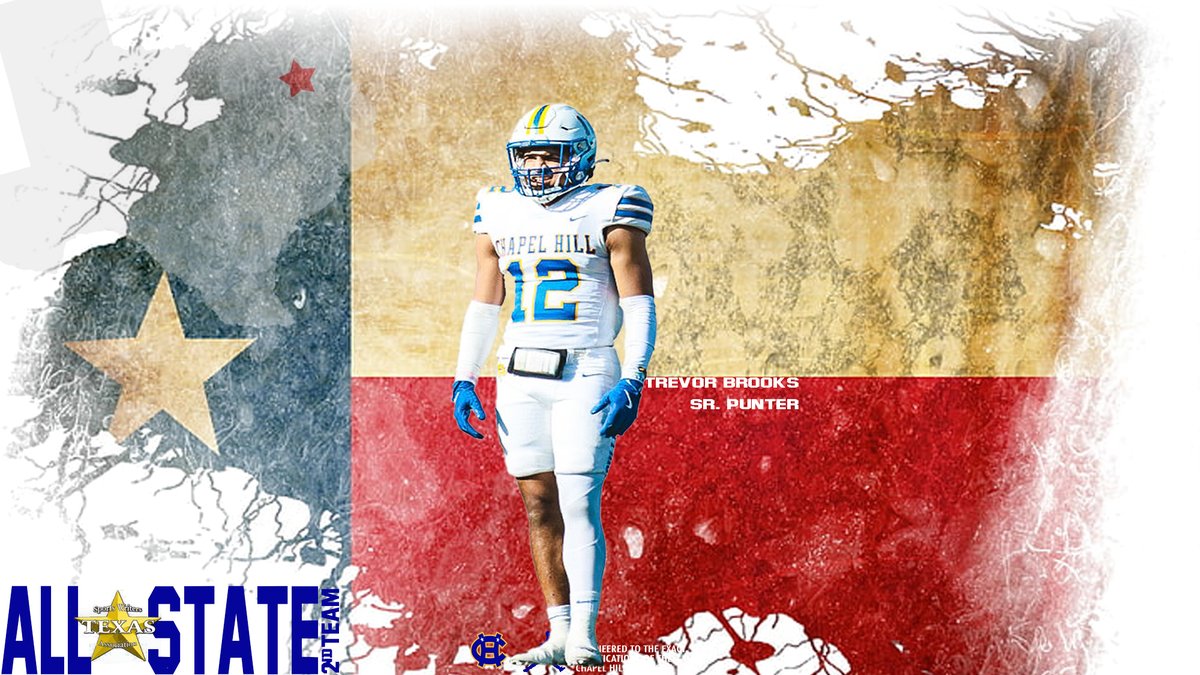 Chapel Hill Football (@chapelhillfb) on Twitter photo Congratulations to C/O 25 LB Trevor Brooks <a href="/TrevorBrooksII/">Trevor Brooks</a> on getting named TSWA 1st Team All State Linebacker & 2nd Team All State Punter! #WeGotDogs #RecruitCH Congratulations to C/O 25 LB Trevor Brooks <a href="/TrevorBrooksII/">Trevor Brooks</a> on getting named TSWA 1st Team All State Linebacker & 2nd Team All State Punter! #WeGotDogs #RecruitCH