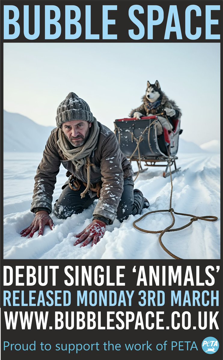 Debut single out on 3rd March.  We are proud to support the work of <a href="/peta/">PETA</a>