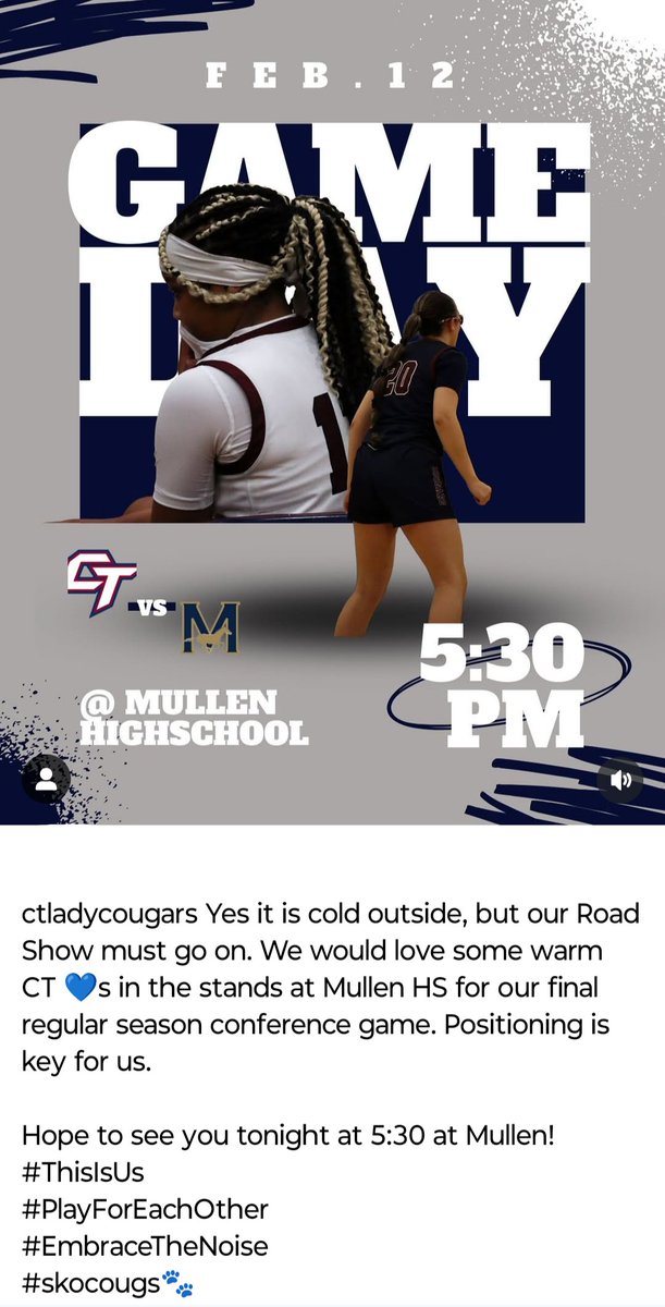 Can't wait...
 <a href="/CTLadyCougars/">Cherokee Trail Girls Basketball</a>
<a href="/CTHSAthletics/">CTHS Athletics</a> <a href="/aurorasports/">Sentinel Prep Sports</a> <a href="/girlsbballco/">GIRLS BASKETBALL COLORADO</a> <a href="/hoopstracker/">Hoopstracker</a> <a href="/NAUWomensHoops/">NAU Women's Basketball</a> <a href="/PGHColorado/">Prep Girls Hoops Colorado</a> <a href="/Loree22/">Loree Payne</a> @