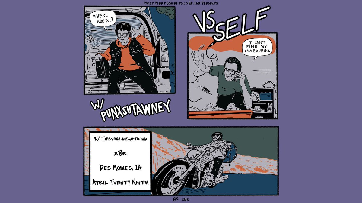Des Moines! We will be playing at XBK with Vs Self and Punxsutawney on Tuesday, April 29! We’re so stoked to come back to dsm, get yr tix now!

seetickets.us/event/vs-self-…