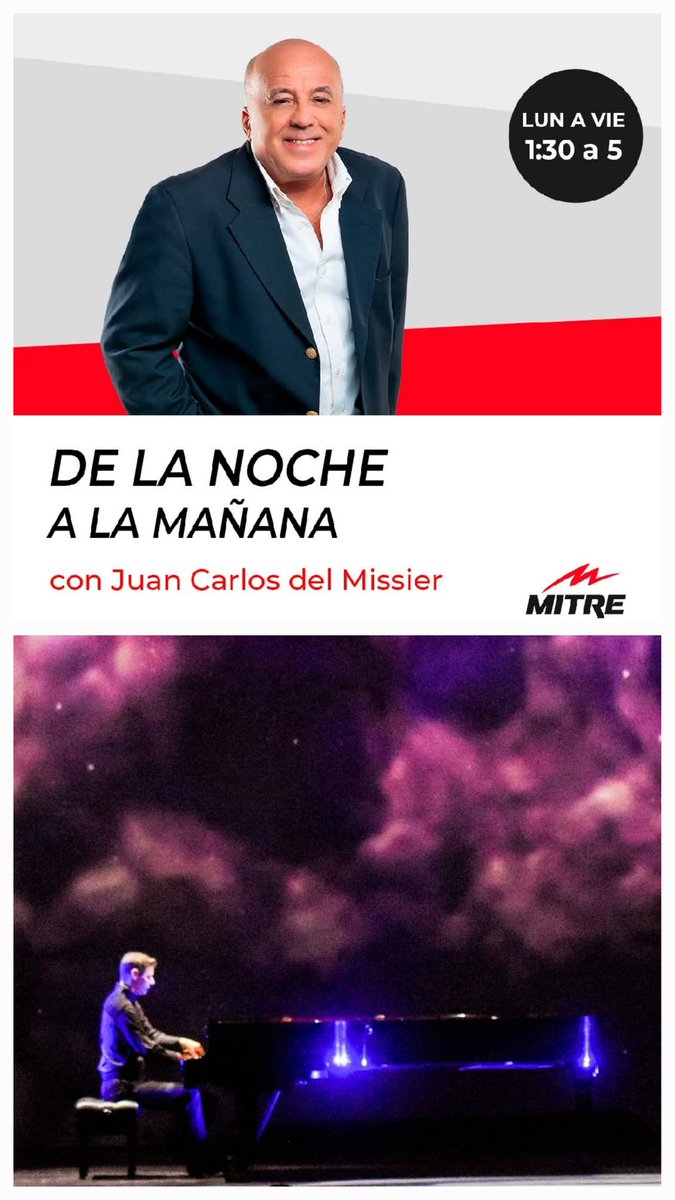 Tengo el placer de anunciarles que estaré  en el programa "De la noche a la mañana" junto a <a href="/jcdelmissier/">Juan C Del Missier</a>, este jueves à partir de la 1.30 de la madrugada, por <a href="/radiomitre/">Radio Mitre</a>

#radiomitr #AuditorioBelgrano #JuanCarlosDelMissier #EntrevistaRadio #delanochealamañana #silasbassa