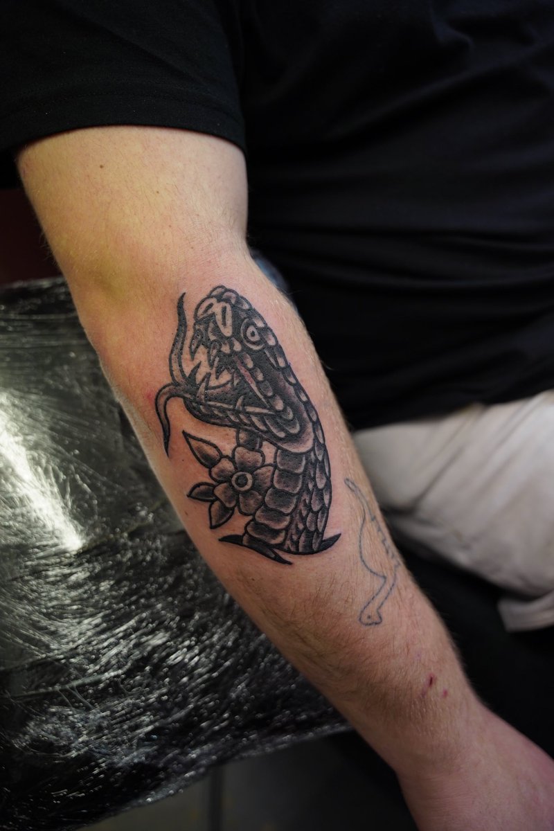 timmer276's tweet photo. #tattoo #tattoos #art #ink #inked #tattooartist #tattooart #tattooed #artist #drawing #sketch #design #illustration #artwork #tattooing #blackandgrey #greyshade #snake #traditonaltattoo #snaketattoo https://t.co/79O2lESBH3