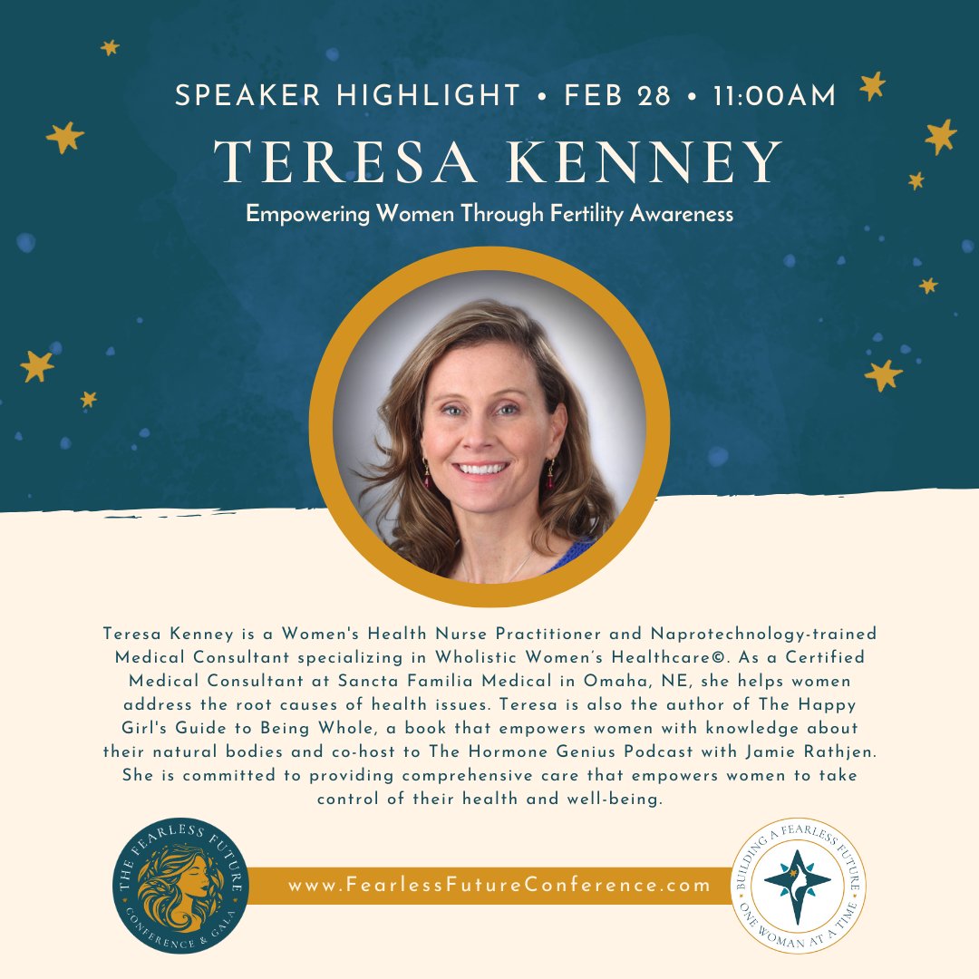 GuidingStarProj's tweet photo. Fearless Future Conference Speaker Highlight

Jamie Rathjen, MA, CFCP &amp; Teresa Kenney, APRN-NP share their expertise how fertility awareness can transform your life!  → https://t.co/sL8s3tnF6v

#FearlessFutureConference #WholisticWomensHealthcare #FertilityAwareness https://t.co/tCNxxY3cy2