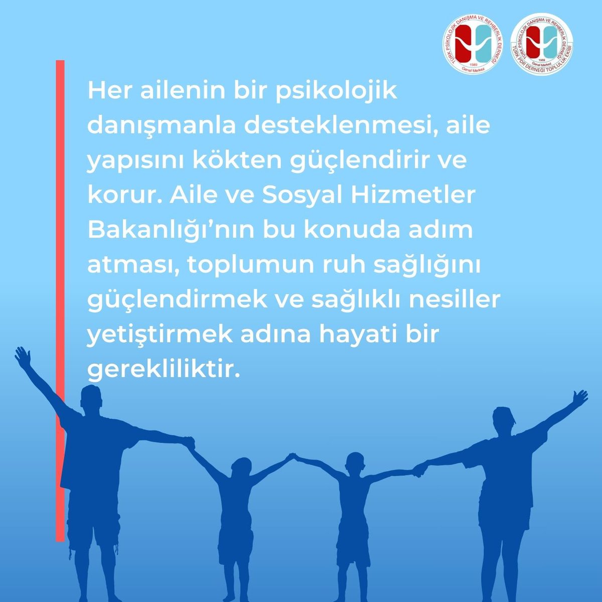 Aile içi destek sistemleri zayıf olduğunda bireyler dış olumsuz etkenlere daha açık hale gelir. Psikolojik danışmanlık sağlıklı bağları güçlendirerek koruyucu bir kalkan oluşturur.

#PsikolojikDanışmanlaAile