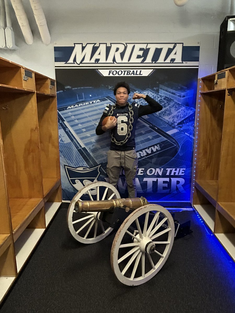Had a great time on my official visit to Marietta University today!! Thanks too <a href="/CoachAgnew_/">Bryce Agnew</a>  <a href="/CoachHinkleMC/">Tom Hinkle</a> for the invite. Looking forward too it!! <a href="/nalexanderWJHS/">Coach Alexander</a>