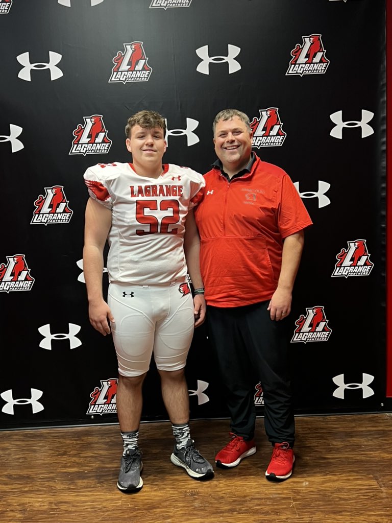 Thank You <a href="/CoachChuckEhret/">Chuck Ehret</a> for the visit it was an amazing time and I can’t wait to come back! <a href="/LaGrangeFTBL/">LaGrange College Football</a>