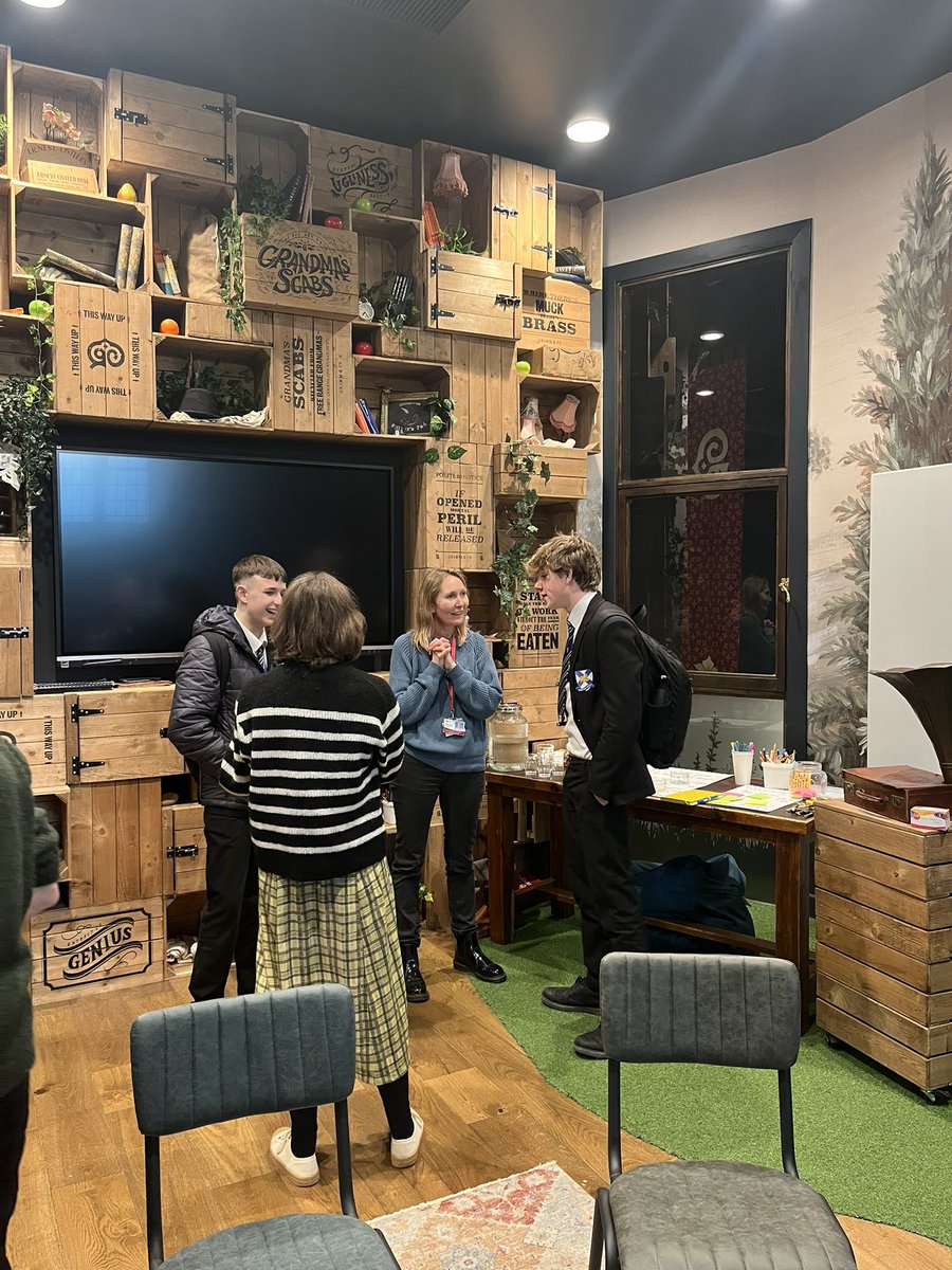 WHSCareers's tweet photo. An amazing creative careers panel event at @GrimmAndCo today with Flux Rotherham. 🌟 Students were able to hear from radio @BBCSheffield, football/ teaching  @swfc and Children’s Capital of Culture @ccoc_roth2025! Learning about their journey and tips! #NAW2025 @waleshighnews 🥳 https://t.co/exLP1ZbRzN