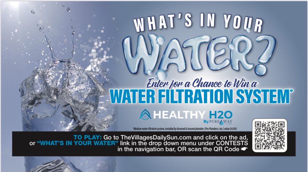 PWFTheVillages's tweet photo. What’s in your water? https://t.co/i839laMraC