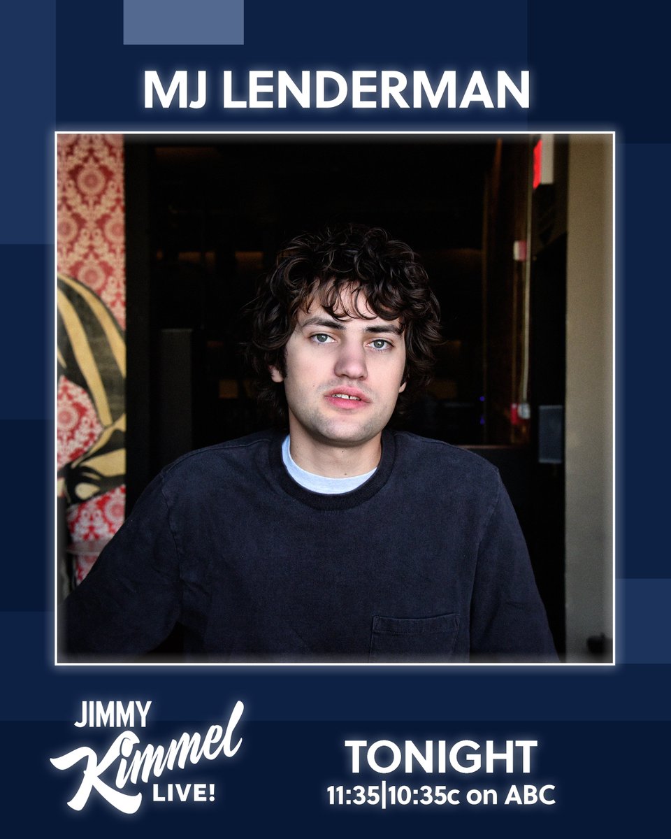 MJ Lenderman (@markjlenderman) on Twitter photo MJ Lenderman & the Wind perform tonight on <a href="/JimmyKimmelLive/">Jimmy Kimmel Live</a> 🧨 Tune in live from 11:35|10:35c MJ Lenderman & the Wind perform tonight on <a href="/JimmyKimmelLive/">Jimmy Kimmel Live</a> 🧨 Tune in live from 11:35|10:35c