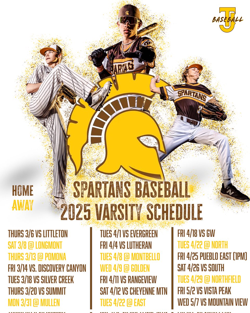 TJ Spartans Baseball (@tjhsbase) on Twitter photo It's almost time #ThisIsSparta
<a href="/Max40047808/">Max Feierstein</a>
<a href="/Jesusdf_7/">Jesus</a> <a href="/CHSAA/">CHSAA</a> <a href="/9Preps/">9NEWS Prep Sports</a> <a href="/coloradopreps/">Colorado Preps</a> <a href="/COBSBL/">ColoradoBaseball</a> <a href="/dps_k12/">Denver Public Schools</a> <a href="/TJSpartans/">Thomas Jefferson HS</a> It's almost time #ThisIsSparta
<a href="/Max40047808/">Max Feierstein</a>
<a href="/Jesusdf_7/">Jesus</a> <a href="/CHSAA/">CHSAA</a> <a href="/9Preps/">9NEWS Prep Sports</a> <a href="/coloradopreps/">Colorado Preps</a> <a href="/COBSBL/">ColoradoBaseball</a> <a href="/dps_k12/">Denver Public Schools</a> <a href="/TJSpartans/">Thomas Jefferson HS</a>