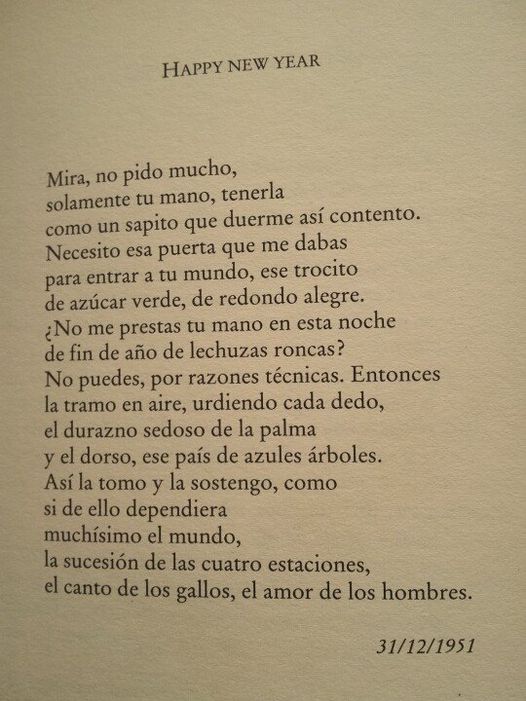literlandweb1's tweet photo. #Cortázar sentimental: "Mira, no pido mucho. Solamente tu mano..." https://t.co/bpVzWM63Ky