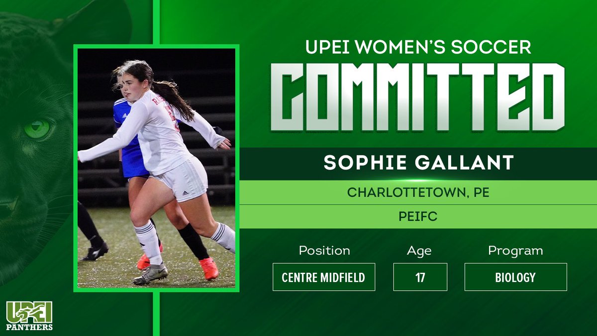 RECRUITED⚽️ | Women’s Soccer Panthers retain homegrown talent SOPHIE GALLANT

The 17-year-old played a pivotal role in PEIFC’s historic run to a national silver medal🥈 in 2022 and is eager to contribute to the growth of both the soccer program and the sport across the Island.