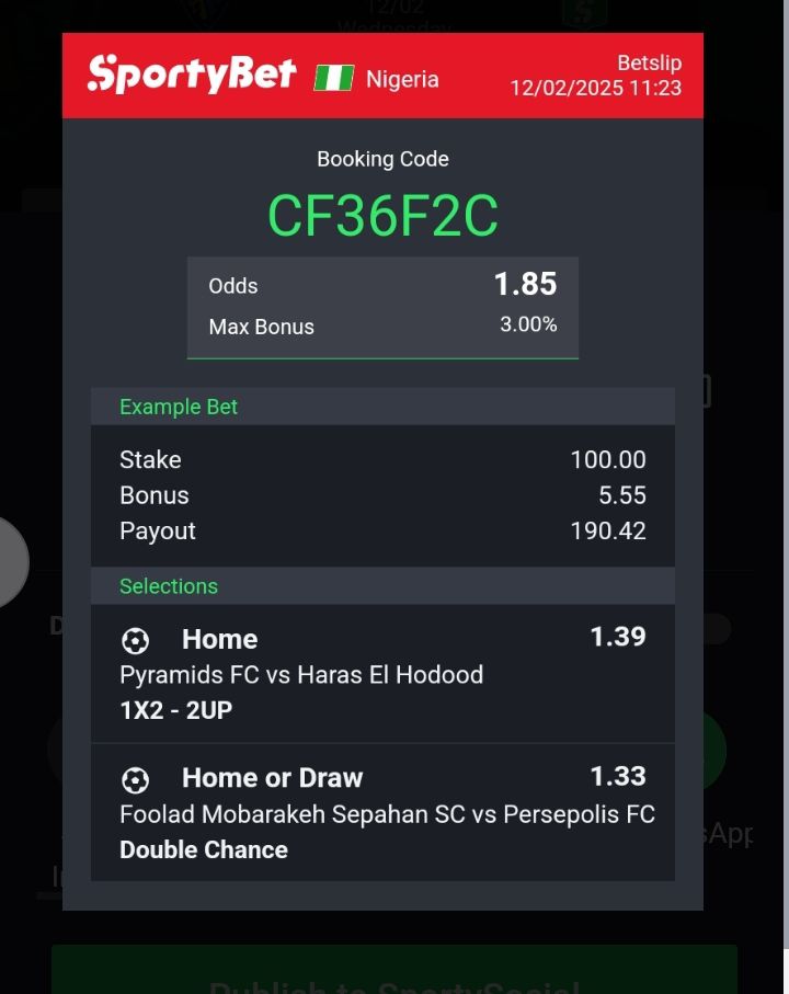 tradingestate's tweet photo. Today's DUAL COMBO game and it's winning ticket.

As stated earlier, 

RATE US  ANYWHERE;

Trading Estate delivers as promised!

We know our onions!

1.90 ODDS Smashed! ✅✅✅

Back to Back-2-back wins. https://t.co/qbIUkqEX8e