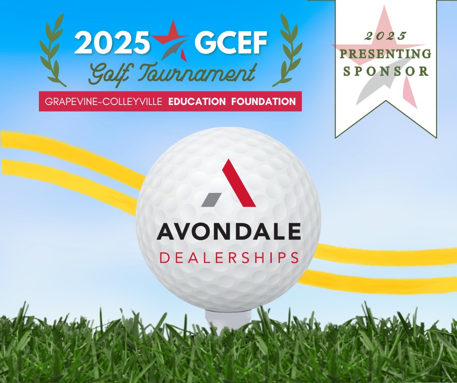 Grapevine-Colleyville Education Foundation (@gcedfoundation) on Twitter photo 🏌️♂️The 2025 GCEF Golf Tournament proudly recognizes Presenting Sponsor, Avondale Dealerships, for 20+ years of supporting <a href="/GCISD/">Grapevine-Colleyville ISD</a> teachers & students!
🚘 Explore Avondale: avondale.com
⛳ Join us April 1: gcedfoundation.org
#2025GCEFGolf #AvondaleDealerships 🏌️♂️The 2025 GCEF Golf Tournament proudly recognizes Presenting Sponsor, Avondale Dealerships, for 20+ years of supporting <a href="/GCISD/">Grapevine-Colleyville ISD</a> teachers & students!
🚘 Explore Avondale: avondale.com
⛳ Join us April 1: gcedfoundation.org
#2025GCEFGolf #AvondaleDealerships