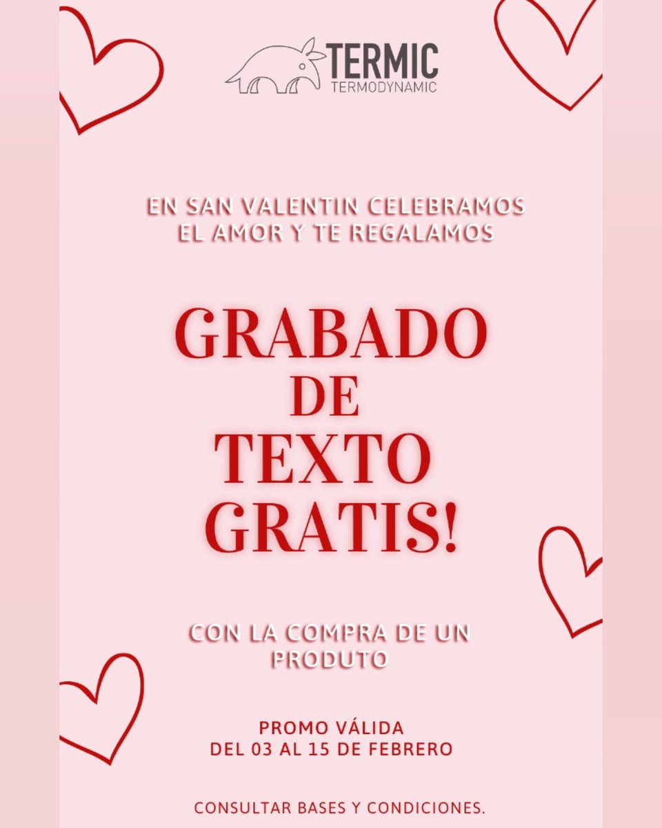 sanlonewspy's tweet photo. ¿Y si regalás algo bello y duradero a tu amor? Con #GrabadoGratis en tu producto térmico a elegir😍 #TermicPy
🤩Acordate que pagando con Ueno Bank, tenés descuentos.
📍10 de Agosto casi Gaspar Rodríguez de Francia, #SanLo.
📱Para consultas y pedidos al WhatsApp 0981888093. https://t.co/FlsXLp9ddB