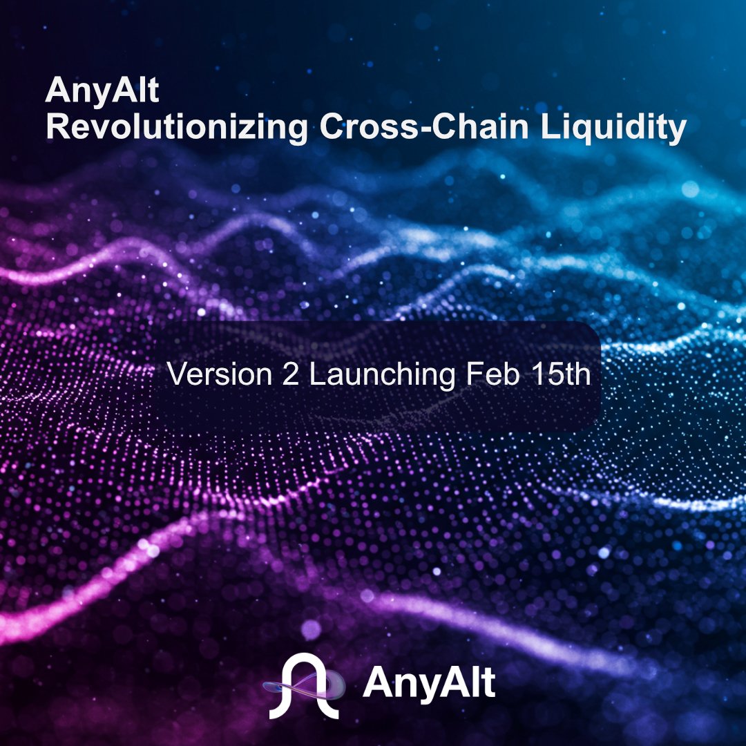 Meek_Praize's tweet image. Ready for a Game-Changer?

The wait is almost over! On February 15th, @AnyAlt is launching Version 2—and it's set to revolutionize how liquidity moves across chains. But what's really changing? 🤔
Let’s break it down!
@anyaltfinance @nudgexyz @PolyhedraZK @Tomtalkofficial