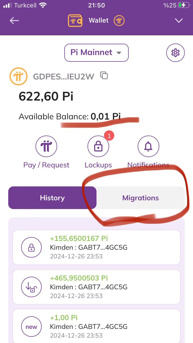 🎯Pi  network transfer yaparken bakiye sorunu yani  available balance sorunu yaşayanlar buraya baksın 
📍Wallete giriyoruz  migrations a tıklıyoruz
📍move seçeneğine tıklıyoruz ve onaylıyoruz 
📍Artık tamam transfer yapabilirsiniz

📍Beğeni ve takip atarsanız sevinirim
