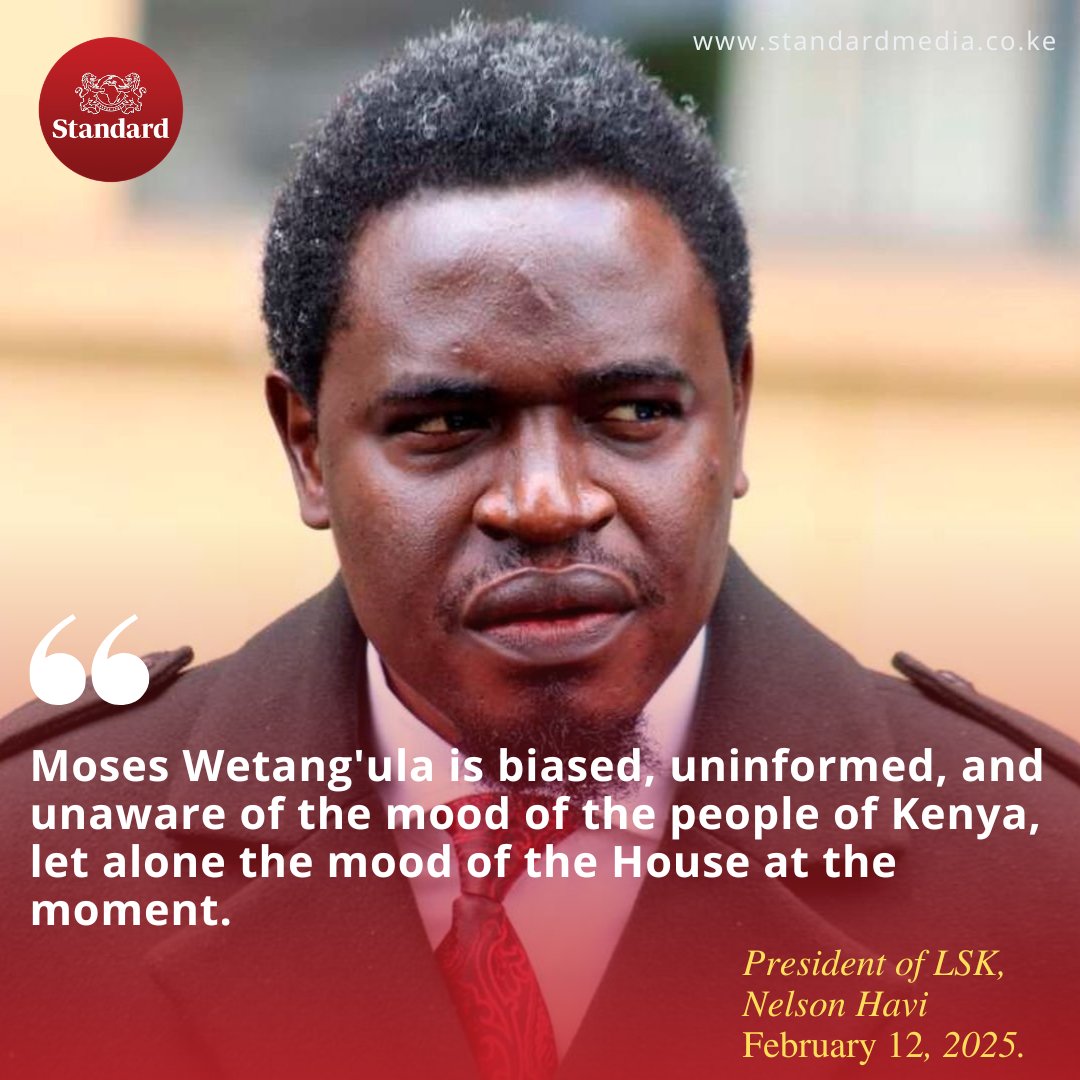 Nelson Havi: Moses Wetang'ula is biased, uninformed, and unaware of the mood of the people of Kenya, let alone the mood of the House at the moment.