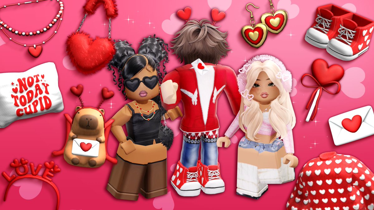 💕 VALENTINES COLLECTION 2025 💕

Happy to announce that my full Valentines collection of 2025 is out! Make sure to take a look around in the store and find something you love! 💝🦆

🛍️ Shop here:
roblox.com/catalog?Catego…