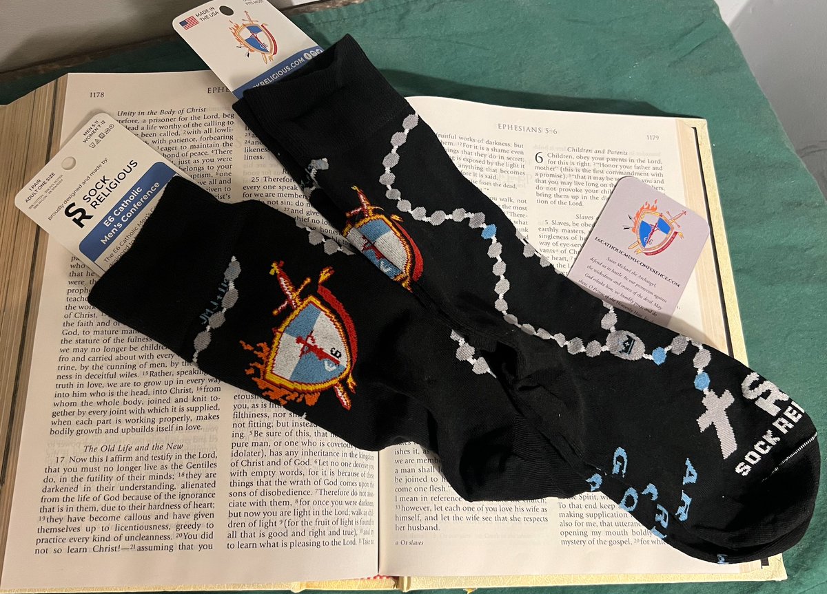 FREE Conference Exclusive E6 socks will be given out to the first 1000 men in attendance!  Courtest of <a href="/sockreligious/">Sock Religious 🧦</a>!  We will sell out, so get there early!