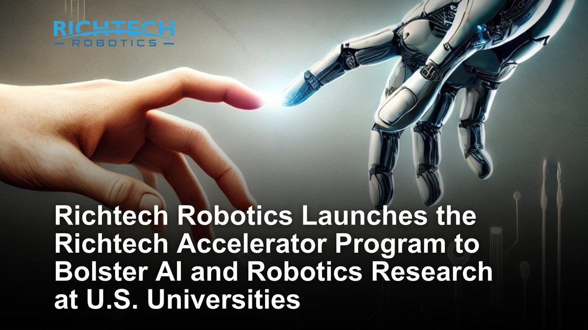 Richtech Robotics proudly announces the launch of the Richtech Accelerator Program. This initiative aims to bolster AI and robotics research at U.S. universities by integrating localized AI models with robotics hardware.

Press release: globenewswire.com/news-release/2…

$RR