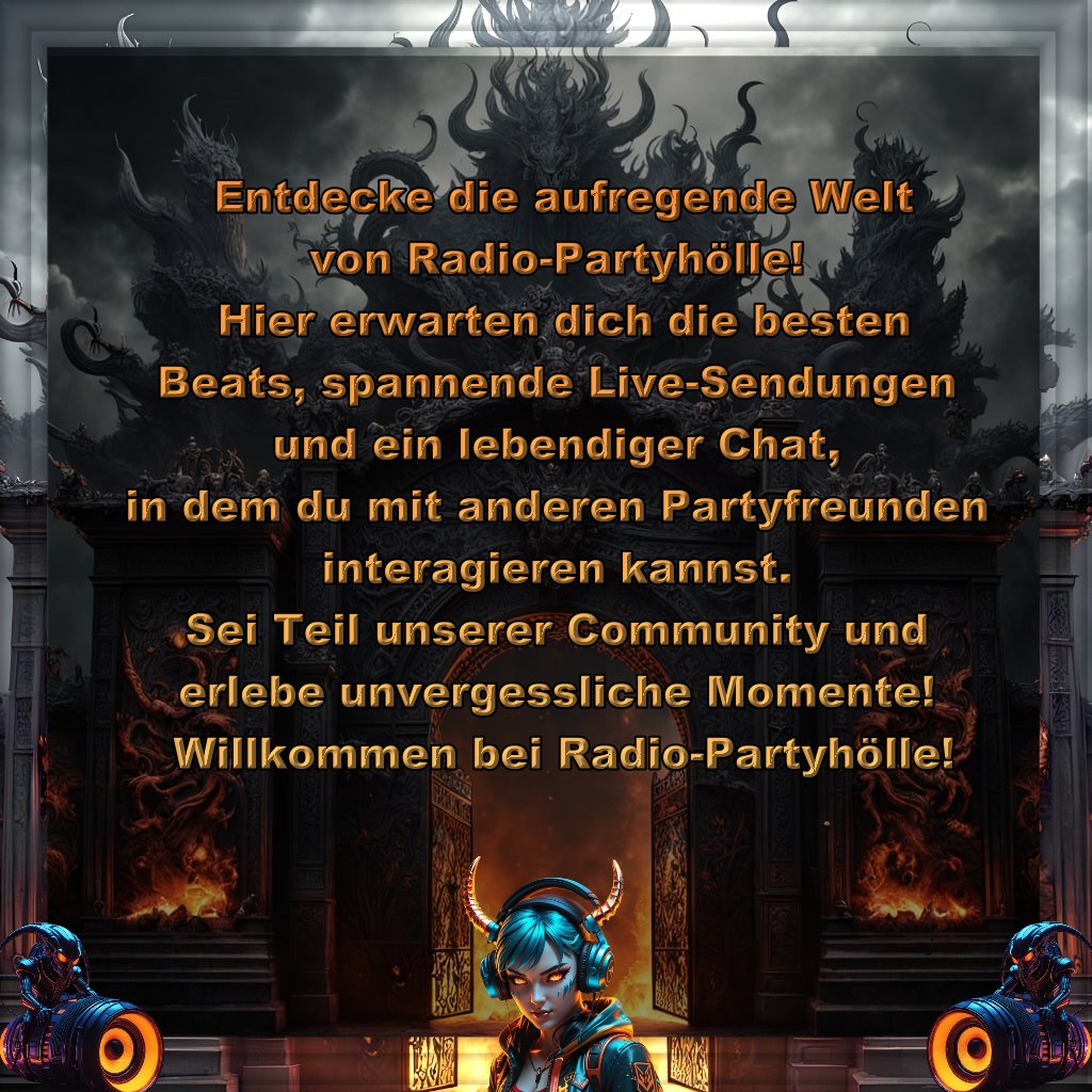📻 laut.fm/r-ph
🏠 radio-partyhölle.de/news.php 
💻 chat.radio-partyhölle.de #moderatorensuche #lautfm #radio #webradio #musik #fun #chat #radiopartyhölle #music #bestradio #kostenlos #werbung #sendeplan #webradiosendeplan #radiopartyhölleonair #suchemoderatoren #onair