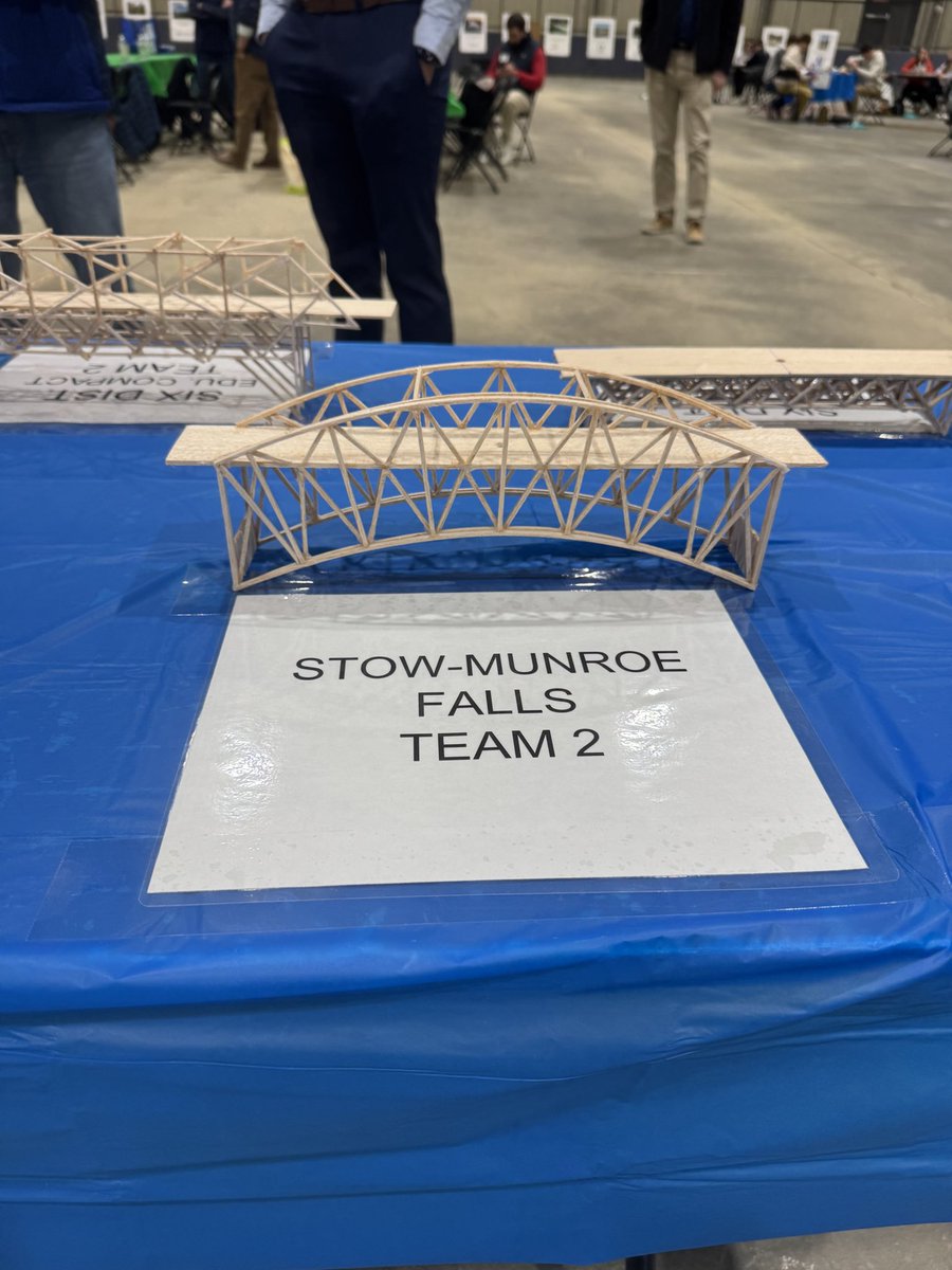 Congratulations to the winners of this years Aesthetics Award, Stow Munroe Falls High School, Team 2 and their winning bridge! #mbbc