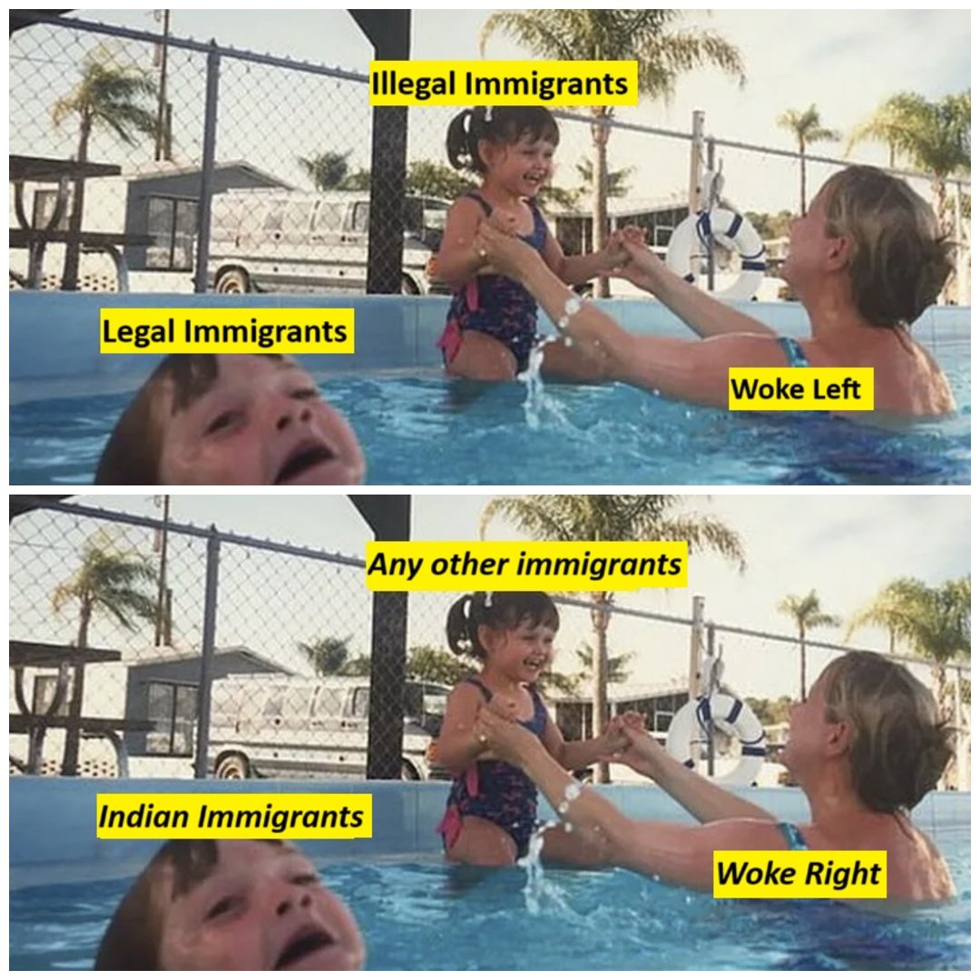ShadesOfBlueAn1's tweet image. Immigration Policy: Woke Left vs Woke Right
