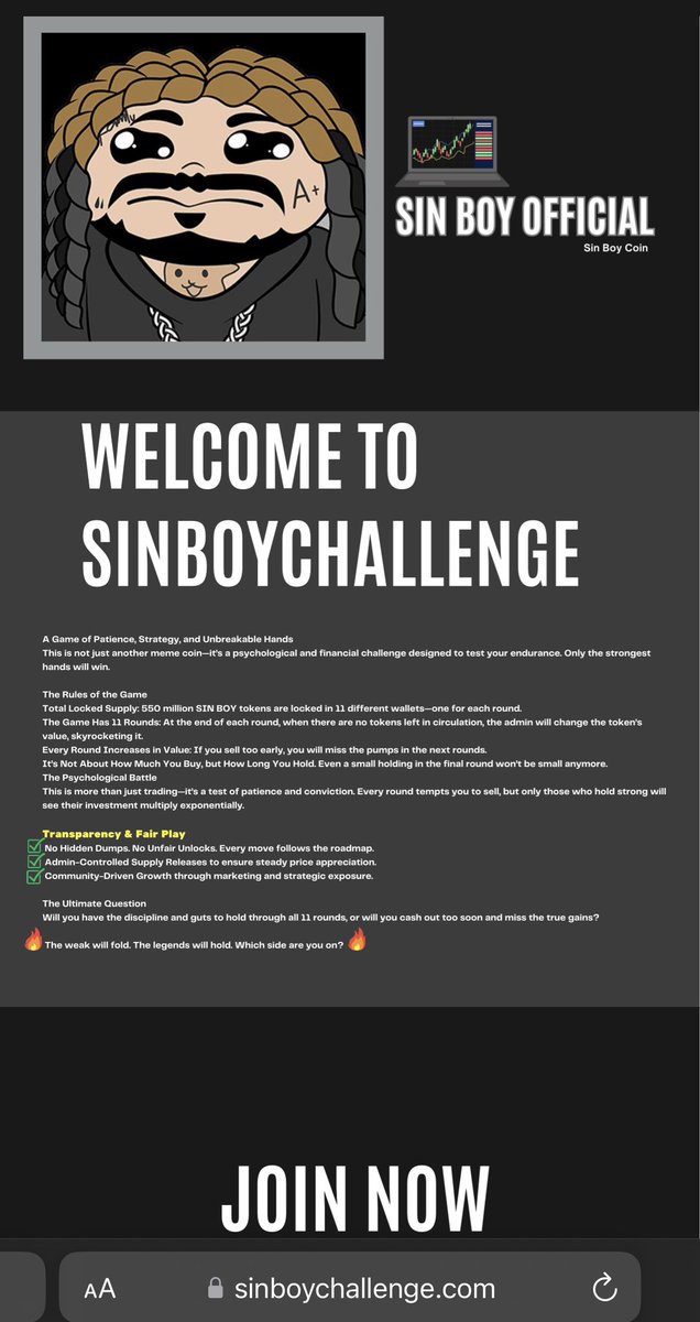 Sin Boy CHALLENGE tweet media