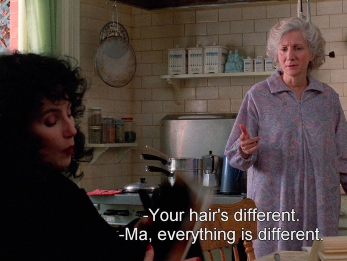 Cher and Olympia Dukakis in MOONSTRUCK (1987) — playing one-night-only this Friday/Valentine’s: t.ly/0zPZg

A full snow moon goes up later today and we’ll be coasting on peak illumination from here! Fresh and bright as moonlight in a martini 🌕