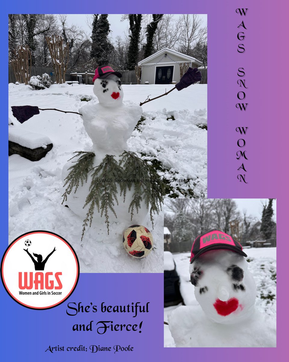 Happy Snow Day from
Northern Virginia! ⛄️❄️☃️
One of our long time supporters and artist Diane Poole sent us her artistic creation with the fresh powder! Thank you for making our logo come to life!
#wagsproud