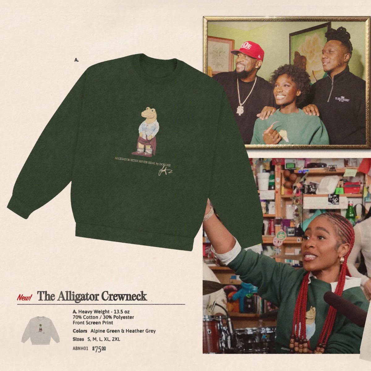 officialdoechii's tweet photo. Alligator Bites Never Heal Tour Merch! Sign up for early access on https://t.co/PXNTLYUGU1 🐊 https://t.co/Y2lOLIPuX5