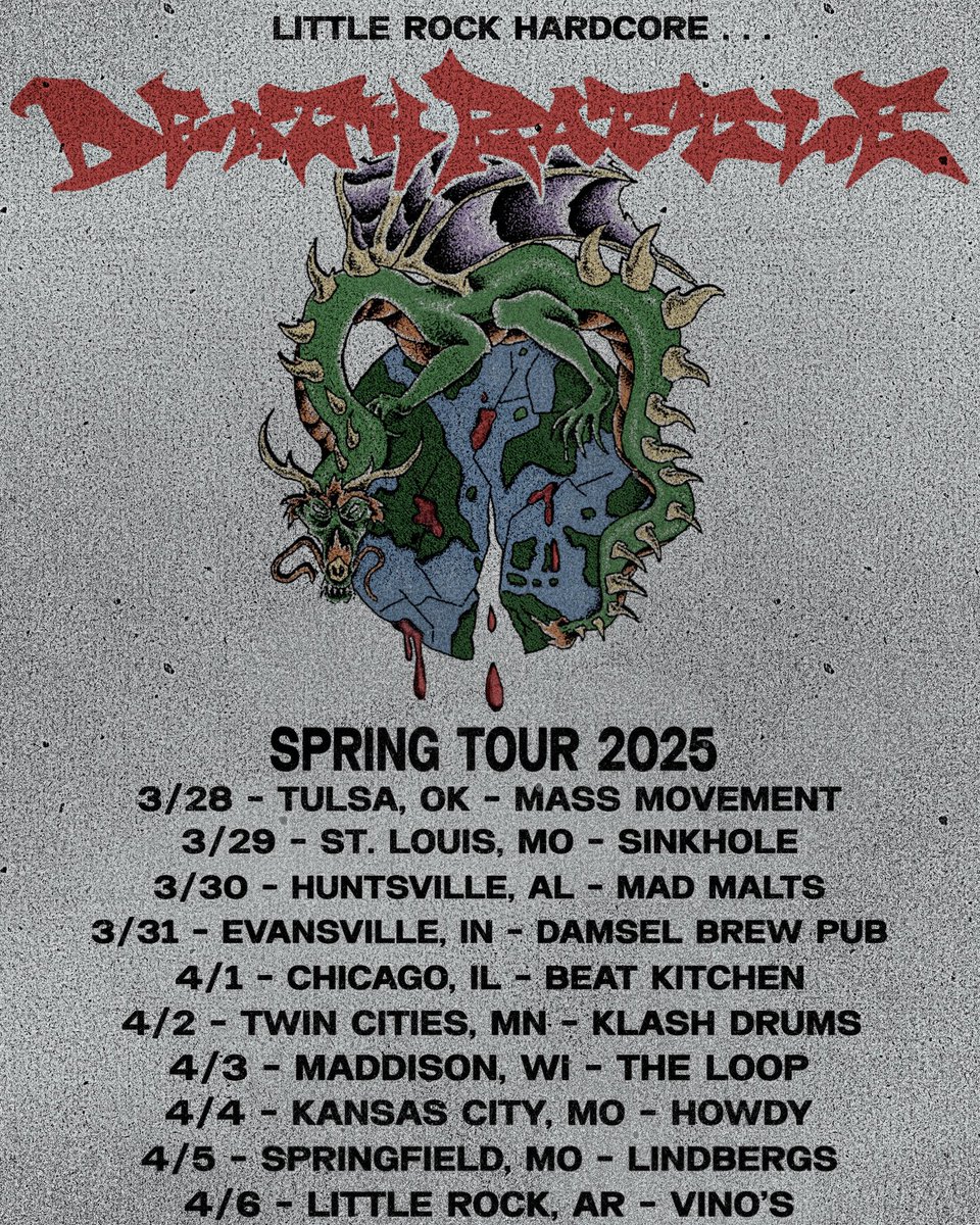 PLAYING A LOT OF NEW PLACES THIS SPRING COME THROUGH