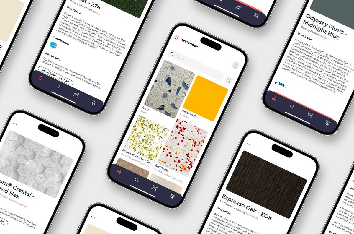 📲 Samples at Your Fingertips

With the Swatchbox mobile app, exploring high-quality material samples has never been easier. Browse a curated selection and order what you need—completely free for design professionals.

✨ Download now and #SampleSmarter