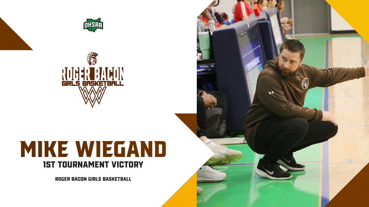 With yesterday's 54-44 win over Clinton-Massie, <a href="/RBHSGirlsBball/">Roger Bacon Girls Basketball</a> earned their first postseason win since 2021.

Congrats to Head Coach Mike Wiegand on earning his first tournament victory as head coach!

#HailSpartans | <a href="/RogerBaconHS/">Roger Bacon High School</a>