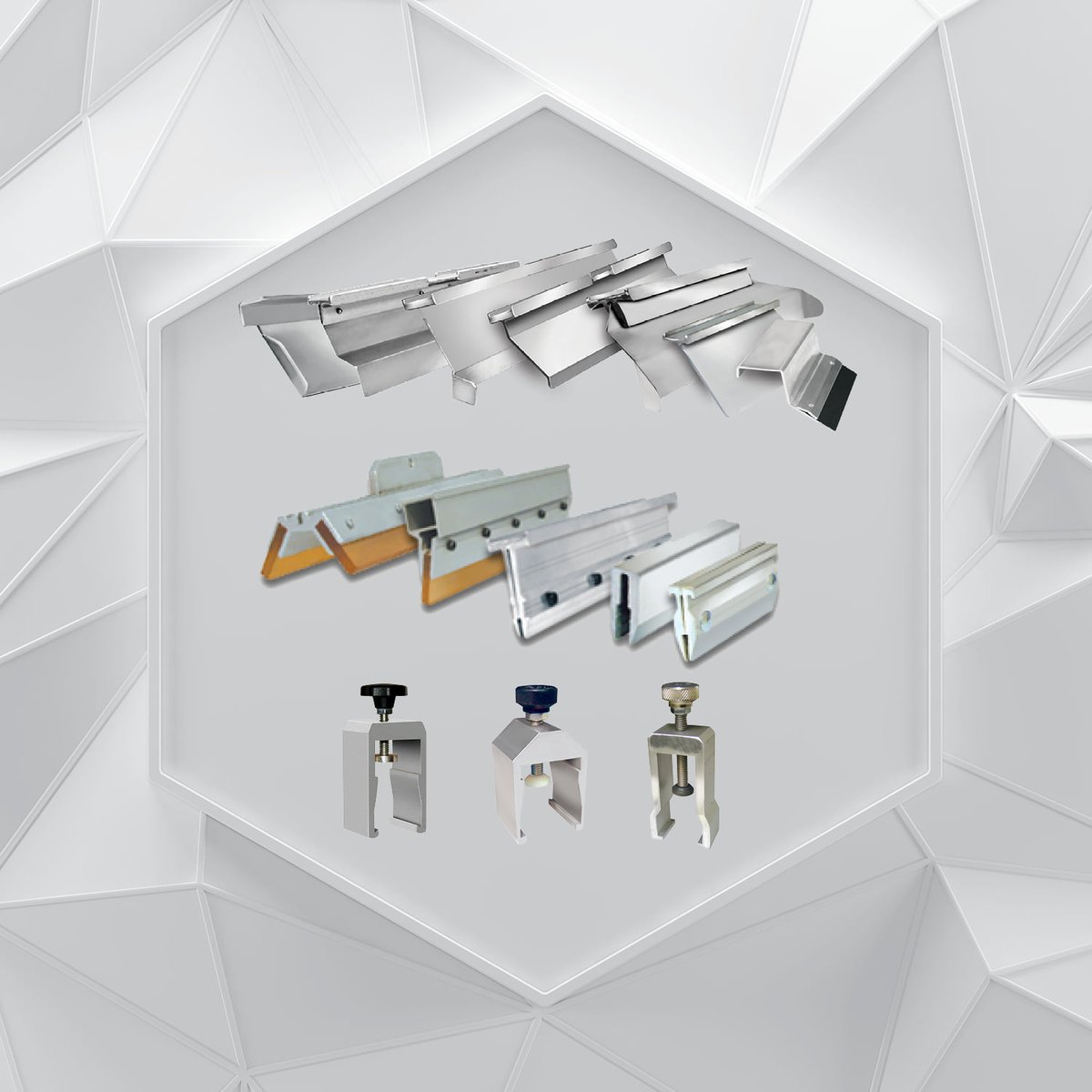 GraphicParts's tweet photo. Looking for parts that can handle the pressure? 💪 GPI's squeegee holders, floodbars, &amp; U-clamp assemblies exceed OEM specs for durability and value. Get the job done right! 🔧 #GPI #GraphicPartsInternational #ScreenPrint #ScreenPrinting #PrintLikeAPro https://t.co/VtTJuMDa5n