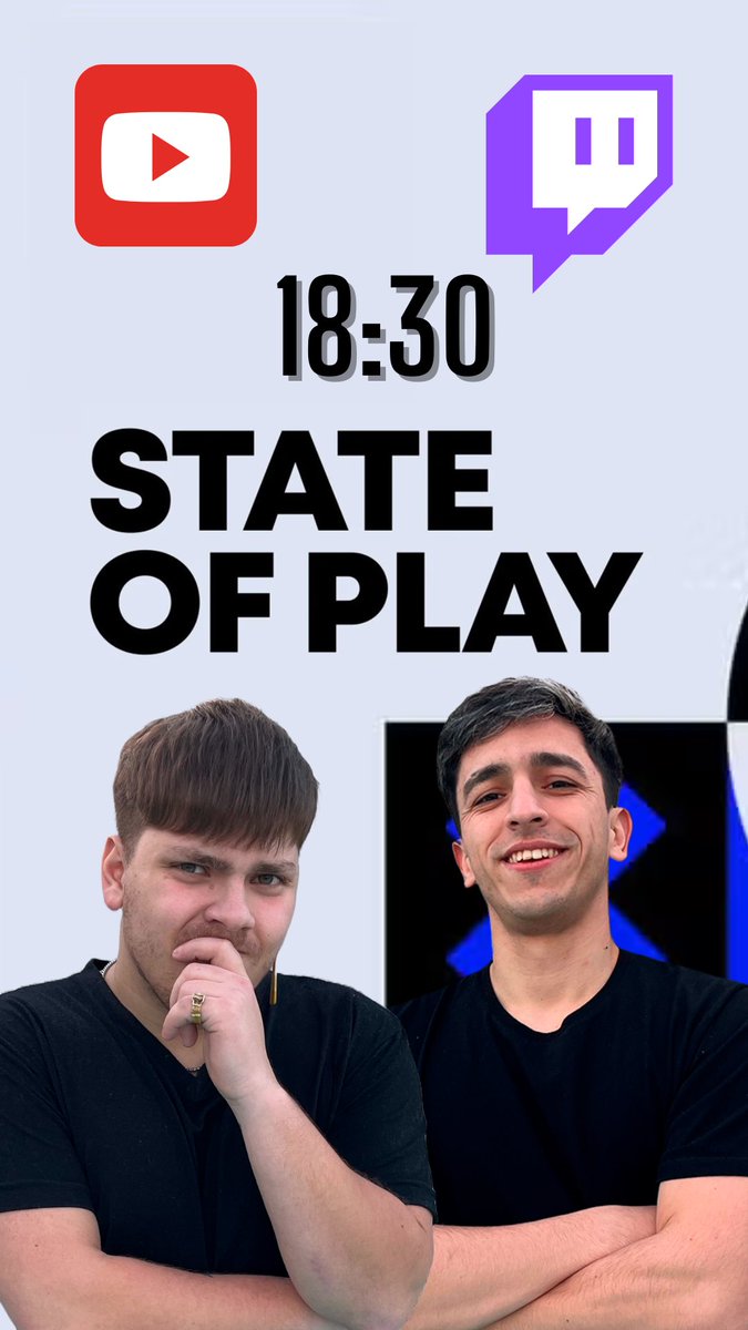 The Codigo Gamer (@thecodigogamer2) on Twitter photo HOY 18:30
Nos volvemos a ver las caras por primera vez en el año para cubrir la State of Play
Míralo a través de nuestro canal de YouTube o Twitch!
<a href="/PlayStation_LA/">PlayStation Latam</a>
#PlayStation HOY 18:30
Nos volvemos a ver las caras por primera vez en el año para cubrir la State of Play
Míralo a través de nuestro canal de YouTube o Twitch!
<a href="/PlayStation_LA/">PlayStation Latam</a>
#PlayStation